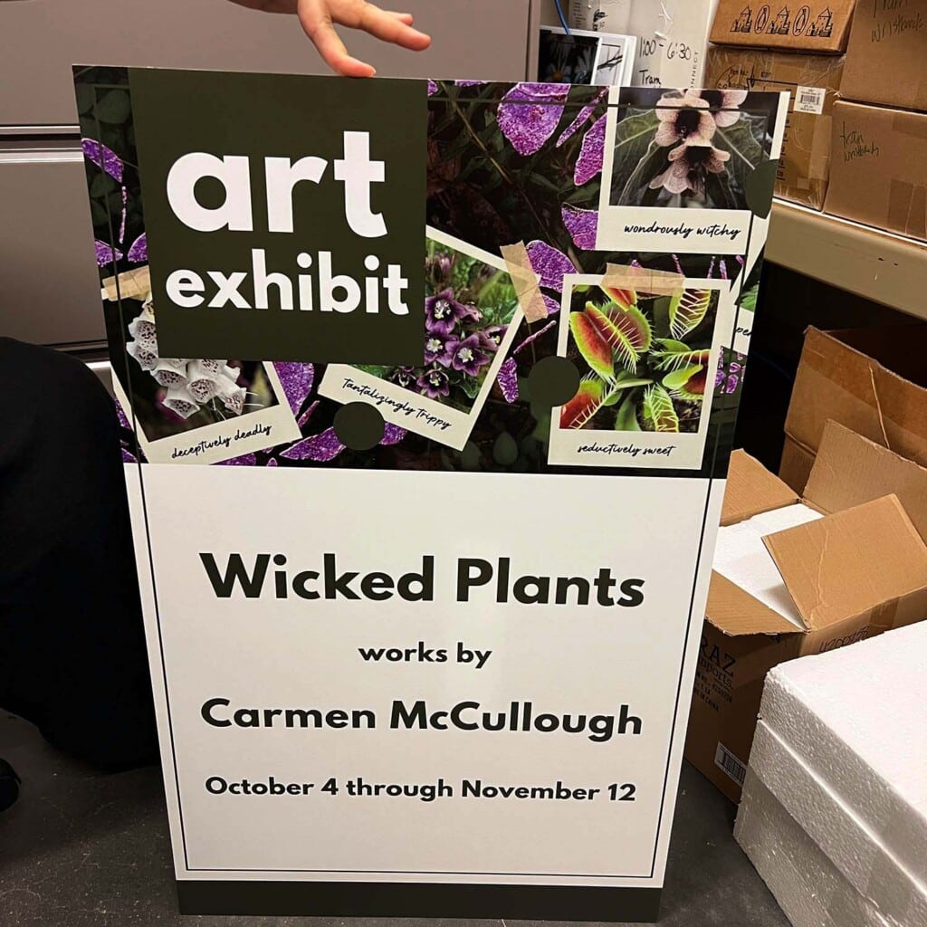 wicked plant exhibit sign